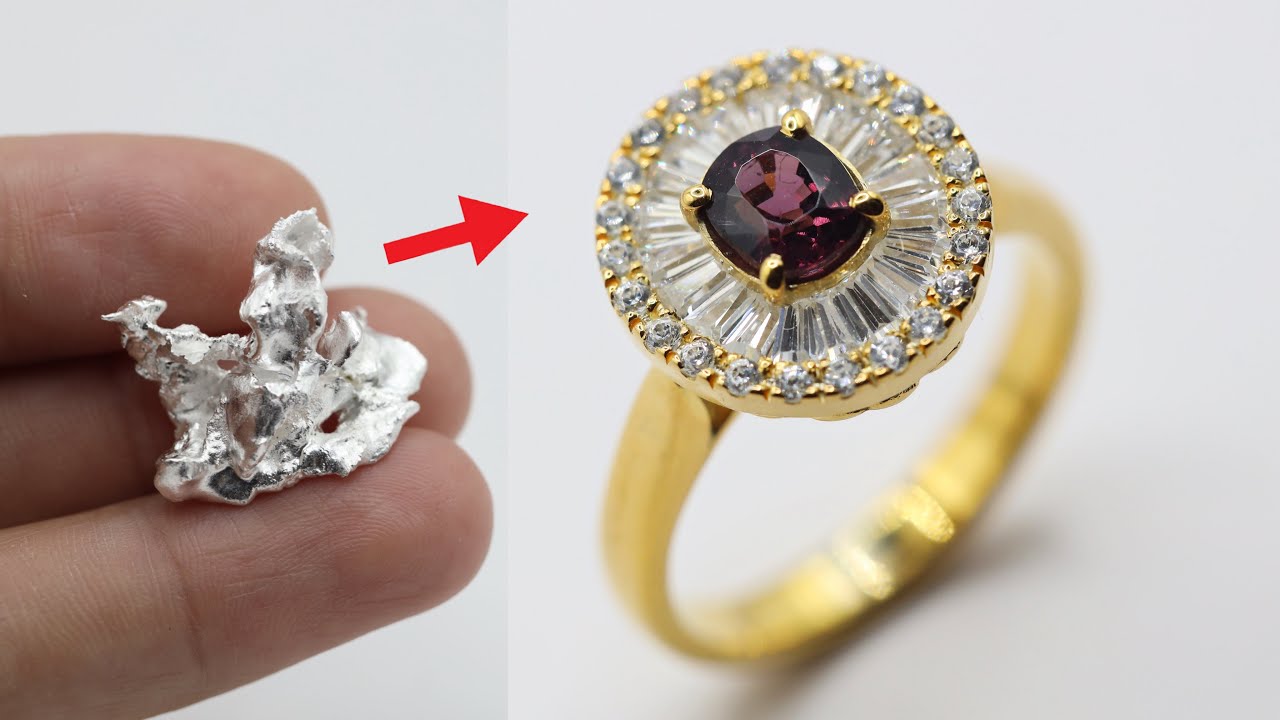 Custom gold plated ring 