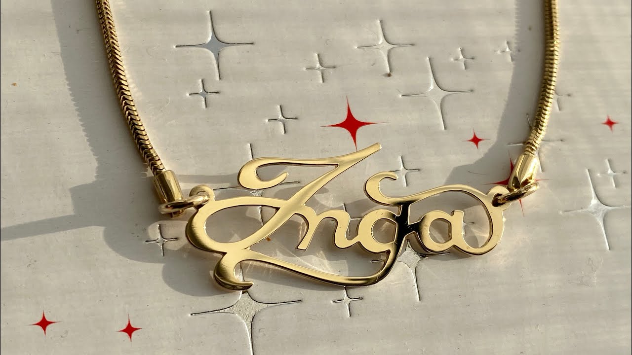 A necklace with a customized design