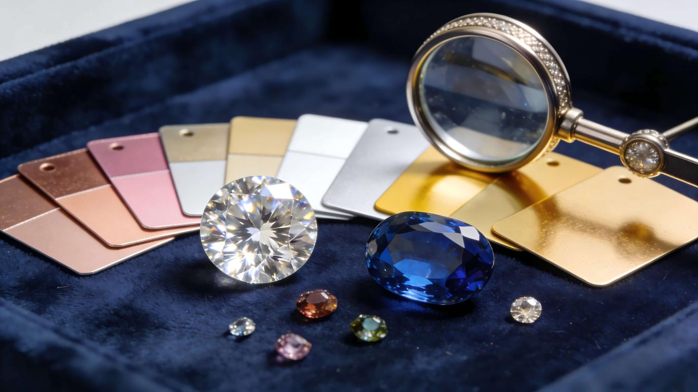 loose gemstones diamonds material selection